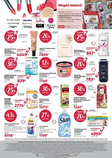 Akciós újság Rossmann - Rossmann - Budapest érvényes 10.19.-tól 10.30.-ig - 2 oldal