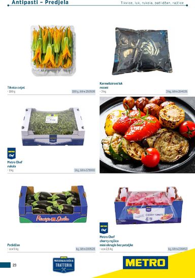 Katalog Metro - Metro - Poslovna rješenja - Trattoria vrijedi od 04.03. do 31.12. - stranica 23