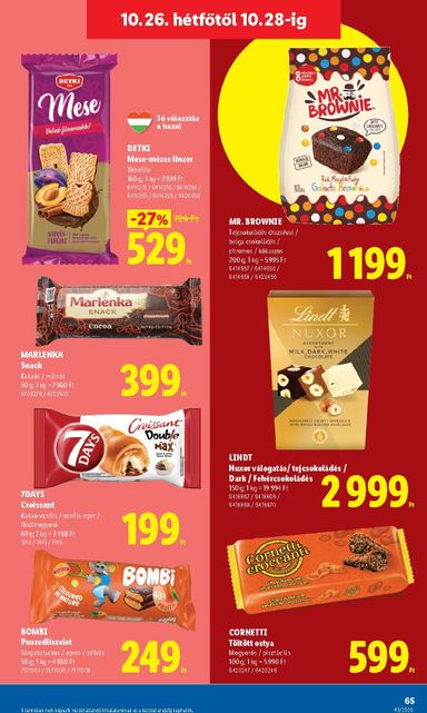 Akciós újság Lidl - Lidl érvényes 10.22.-tól 10.28.-ig - 65 oldal