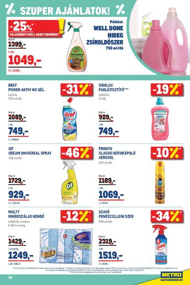 Akciós újság Metro - Metro érvényes 10.01.-tól 10.31.-ig - 39 oldal