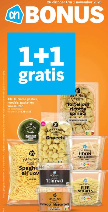 Folder Albert Heijn - Albert Heijn van 26-10 tot 01-11 - side 1