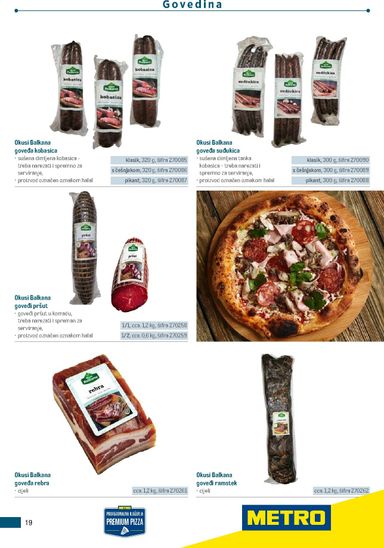 Katalog Metro - Metro - Poslovna rješenja - Pizzeria vrijedi od 06.07. do 31.12. - stranica 19