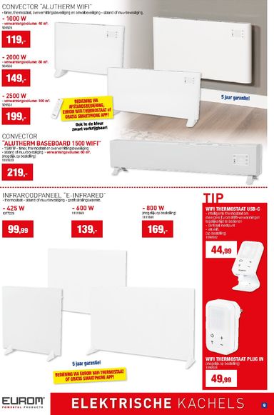 Folder Hubo - Hubo - Verwarmingspecial van 23/09 tot 31/12 - side 9