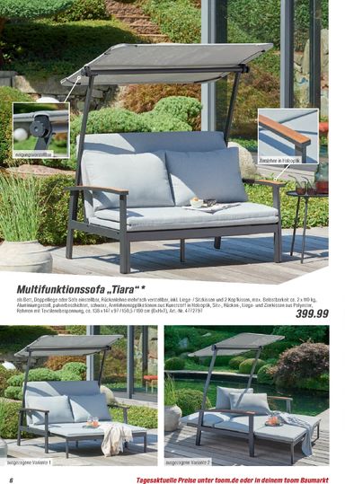 Prospekt toom - Toom - Gartenmöbel & Solar-Leuchten gültig ab 01.03. bis 31.12. - seite 6