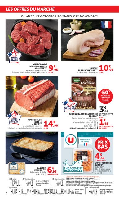 Catalogue Super U - Super U valable dès le 27/10 au 08/11 - page 8