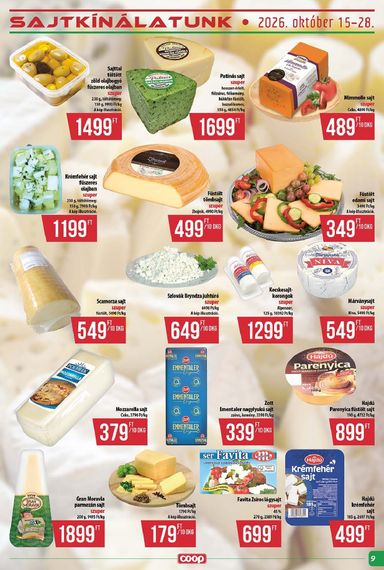 Akciós újság Coop - Coop - Abc-Szuper érvényes 10.22.-tól 10.28.-ig - 9 oldal