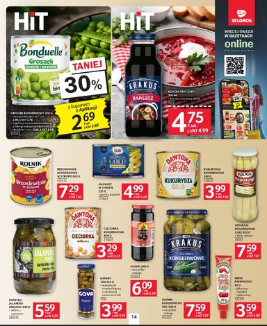 Gazetka Selgros - Selgros cash&carry - Oferta spożywcza od 22.10. do 04.11. - strona 14