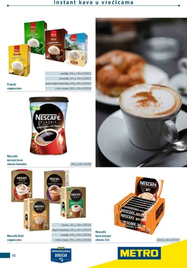 Katalog Metro - Metro - Poslovna rješenja - Doručak vrijedi od 01.01. do 31.12. - stranica 63