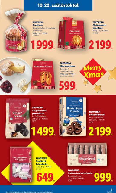Akciós újság Lidl - Lidl - Favorina érvényes 10.22.-tól 12.24.-ig - 3 oldal