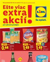 Lidl - Ešte viac extra akcií platný od pondelka 26.10.2026