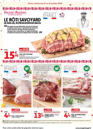 Catalogue Auchan - Auchan - 25 jours valable dès le 27/10 au 01/11 - page 10