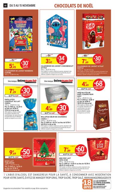 Catalogue Intermarché - Intermarché valable dès le 03/11 au 15/11 - page 40