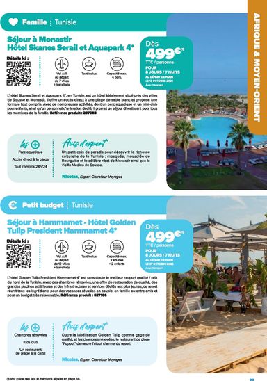 Catalogue Carrefour Market - Carrefour Market - Voyages valable dès le 22/01 au 31/12 - page 23