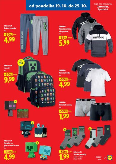 Leták Lidl - Lidl - Nová predajňa v Žarnovici od 19.10. do 25.10. - strana 7