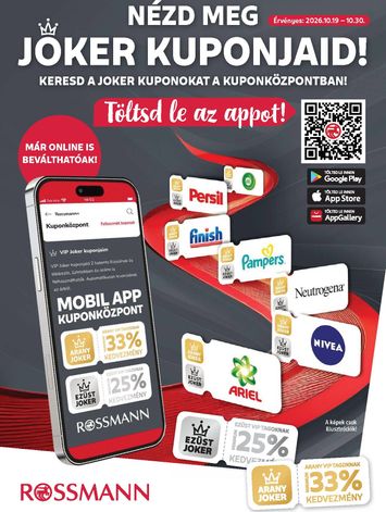Akciós újság Rossmann - Rossmann - Kuponjaid érvényes 10.19.-tól 10.30.-ig - 1 oldal
