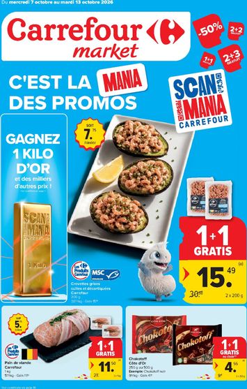 Folder Carrefour - Carrefour Market van 07/10 tot 13/10 - side 1