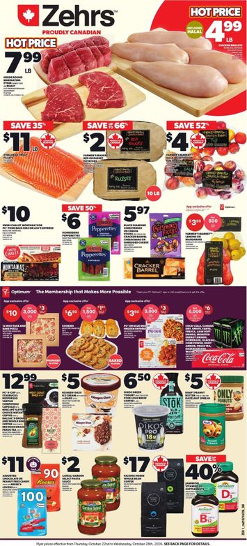Flyer Zehrs - Zehrs valid since 10-22 until 10-28 - page 1