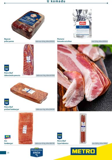 Katalog Metro - Metro - Poslovna rješenja - Doručak vrijedi od 01.01. do 31.12. - stranica 31