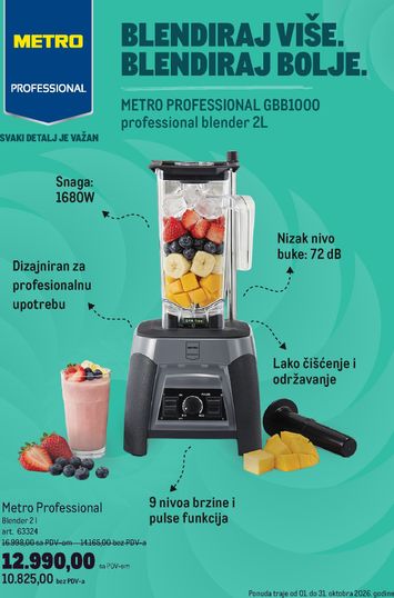 Katalog Metro - Metro - Professional blender 2L od 01.10 do 31.10 - strana 1