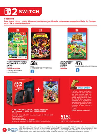 Catalogue E.Leclerc - E.Leclerc - Le guide jeu vidéo valable dès le 20/10 au 07/11 - page 4