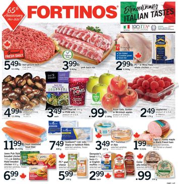 Flyer Fortinos - Fortinos valid since 10-29 until 11-04 - page 1