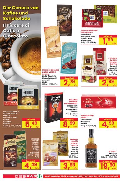 Volantino Despar - Despar valido dal 29/10 al 11/11 - pagina 10