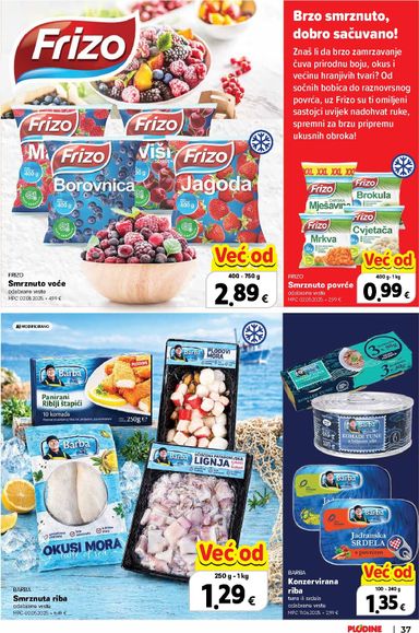 Katalog Plodine - Plodine - Vrijedni kupovine vrijedi od 22.10. do 04.11. - stranica 37