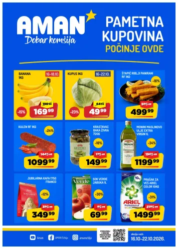 Katalog Aman - Aman - Nedeljni katalog od 16.10 do 22.10 - strana 1