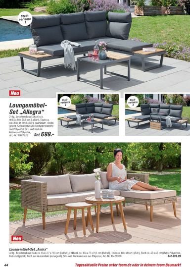 Prospekt toom - Toom - Gartenmöbel & Solar-Leuchten gültig ab 01.03. bis 31.12. - seite 44