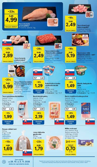 Leták Tesco - Tesco supermarket od 28.10. do 03.11. - strana 18