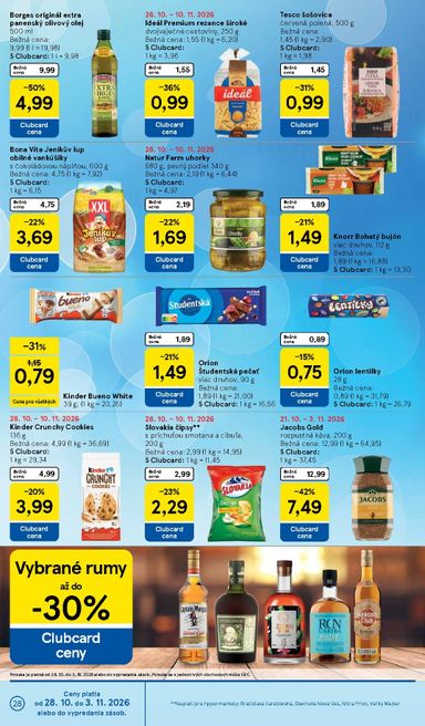 Leták Tesco - Tesco od 28.10. do 03.11. - strana 28