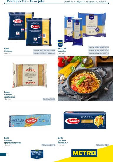 Katalog Metro - Metro - Poslovna rješenja - Trattoria vrijedi od 04.03. do 31.12. - stranica 27