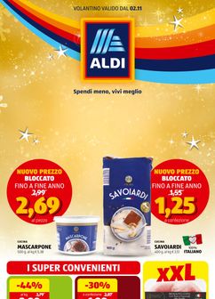 Volantini ALDI da lunedì 02/11