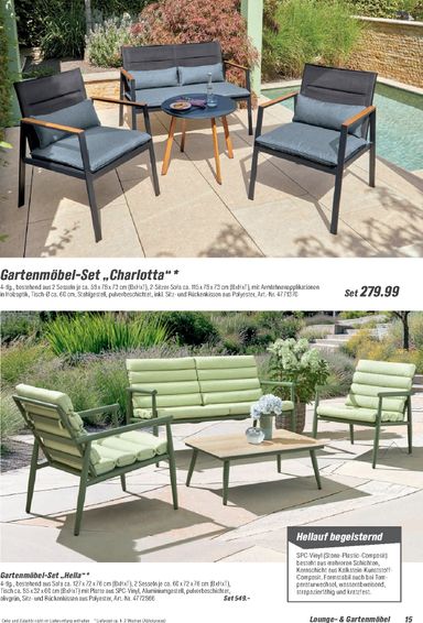 Prospekt toom - Toom - Gartenmöbel & Solar-Leuchten gültig ab 01.03. bis 31.12. - seite 15