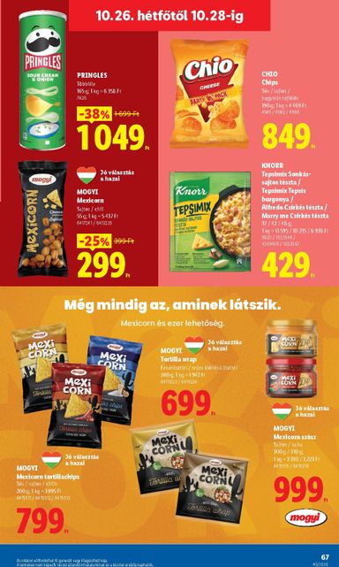 Akciós újság Lidl - Lidl érvényes 10.22.-tól 10.28.-ig - 67 oldal