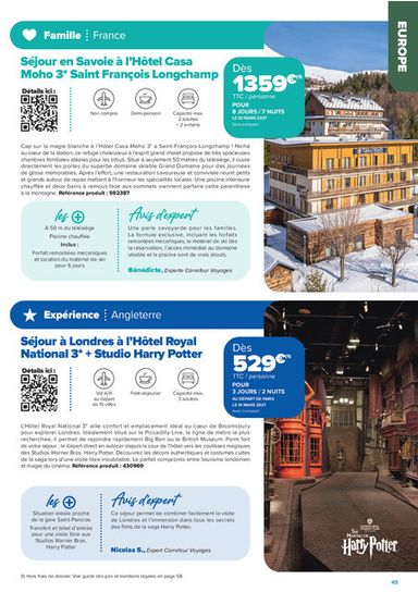Catalogue Carrefour Market - Carrefour Market - Séjours & Circuits valable dès le 14/08 au 30/10 - page 45