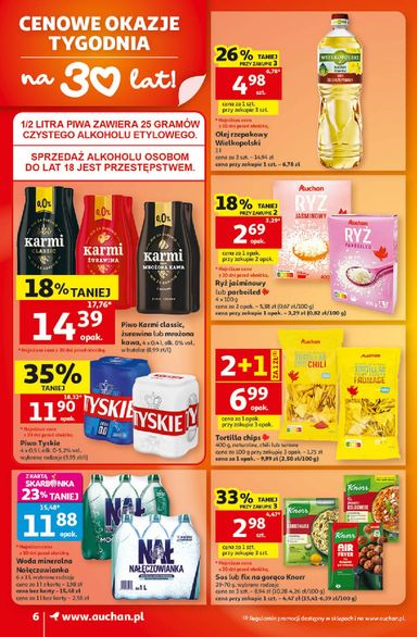 Gazetka Auchan - Supermarket Auchan od 22.10. do 28.10. - strona 6