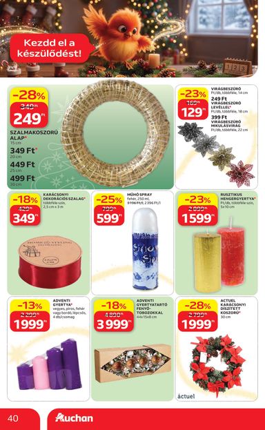 Akciós újság Auchan - Auchan Hipermarket érvényes 10.22.-tól 11.25.-ig - 40 oldal