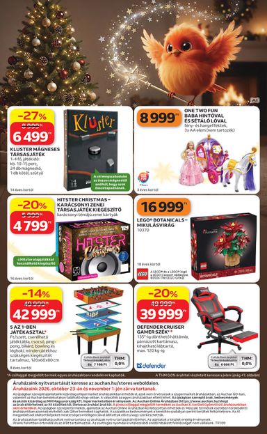 Akciós újság Auchan - Auchan Hipermarket érvényes 10.22.-tól 11.25.-ig - 52 oldal
