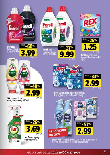 Leták FRESH - Fresh - Stredné a západné Slovensko od 22.10. do 04.11. - strana 39
