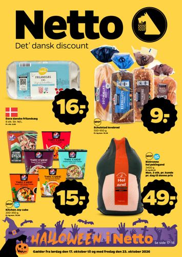 Brochurer Netto - Netto gyldig fra 17.10. til 23.10. - side 1