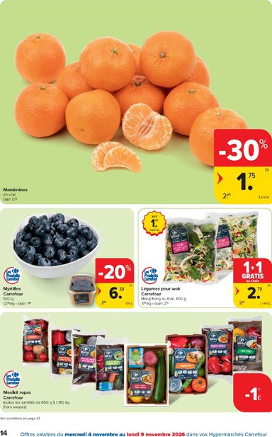 Folder Carrefour - Carrefour Hypermarchés van 04/11 tot 16/11 - side 14