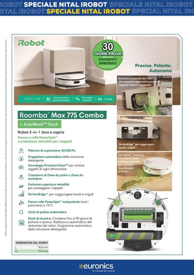 Volantino Euronics - Euronics - Nital iRobot valido dal 15/10 al 30/10 - pagina 10