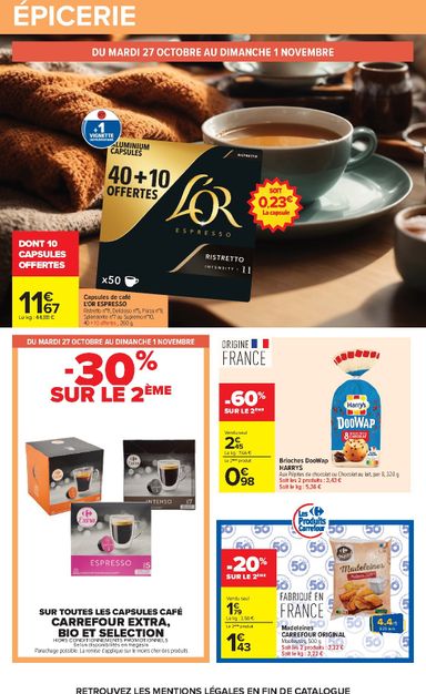 Catalogue Carrefour - Carrefour valable dès le 27/10 au 09/11 - page 40