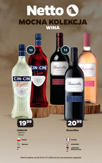 Gazetka Netto - Netto - Mocna kolekcja wina od 26.10. do 07.11. - strona 1