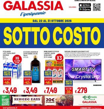 Volantino Galassia - Galassia - Sottocosto valido dal 22/10 al 31/10 - pagina 1