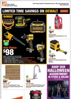 Home Depot flyer from Thursday 10-08