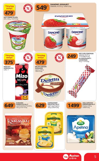 Akciós újság Auchan - Auchan szupermarket érvényes 10.29.-tól 11.04.-ig - 5 oldal