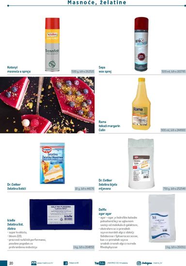 Katalog Metro - Metro - Poslovna rješenja - Proizvodi za slastičarstvo vrijedi od 01.01. do 31.12. - stranica 20
