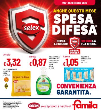 Volantino Famila - Famila - Selex valido dal 01/10 al 28/10 - pagina 1